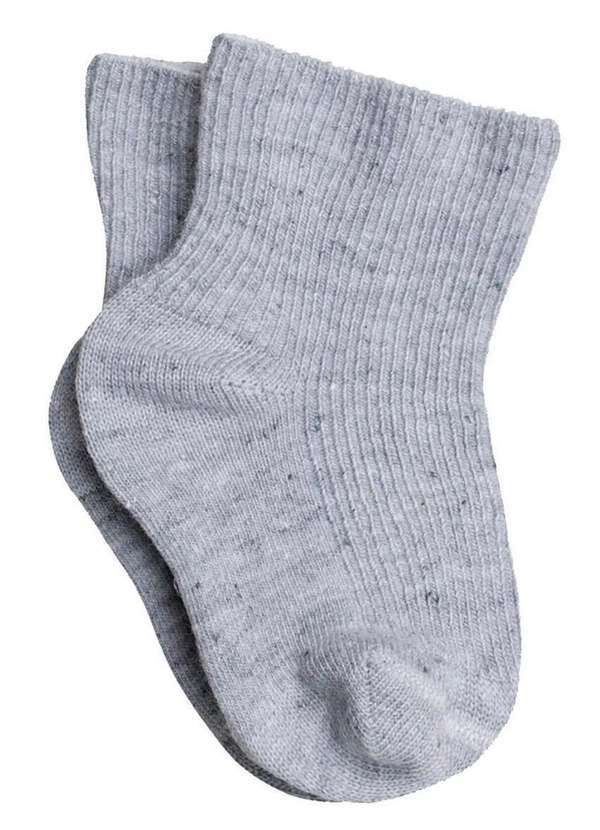 Lupo - Meia Bebê Cano Médio Lupo 2002-002 8020-Cinza