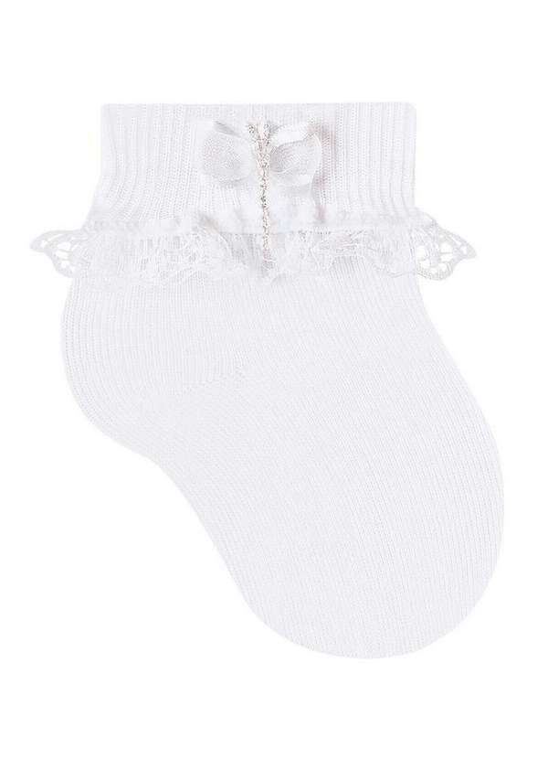Selene Meia Bebê Festa Selene 1650-001/002 999-Branco