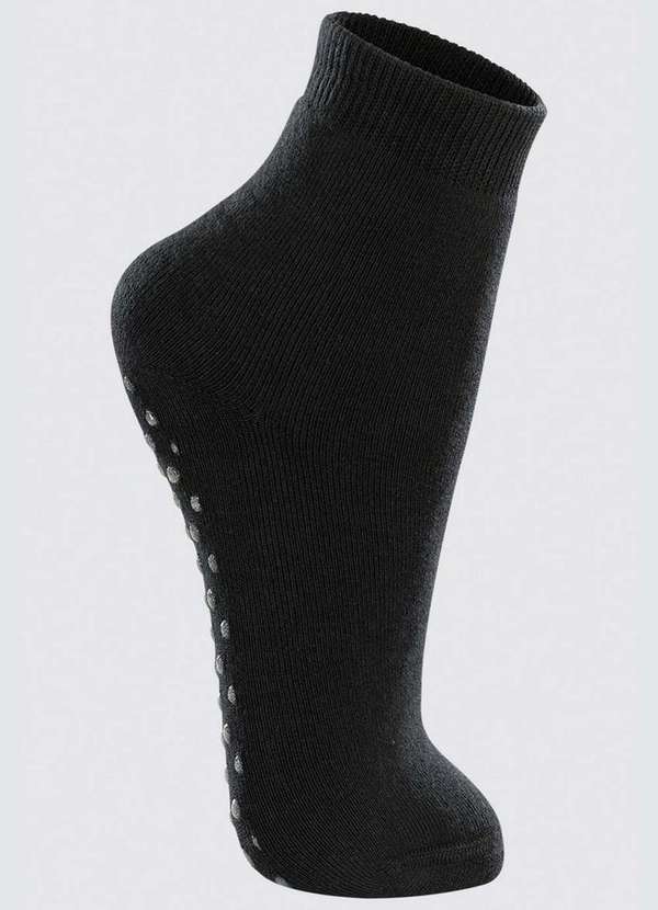 Lupo - Meia Infantil Antiderrapante Cano Longo Lupo 2940-015 9970-Preta