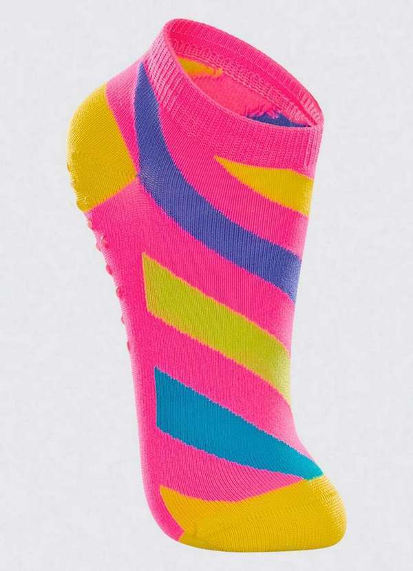 Lupo - Meia Infantil Antiderrapante Lupo 2911-002 5459-Rosa-Neon