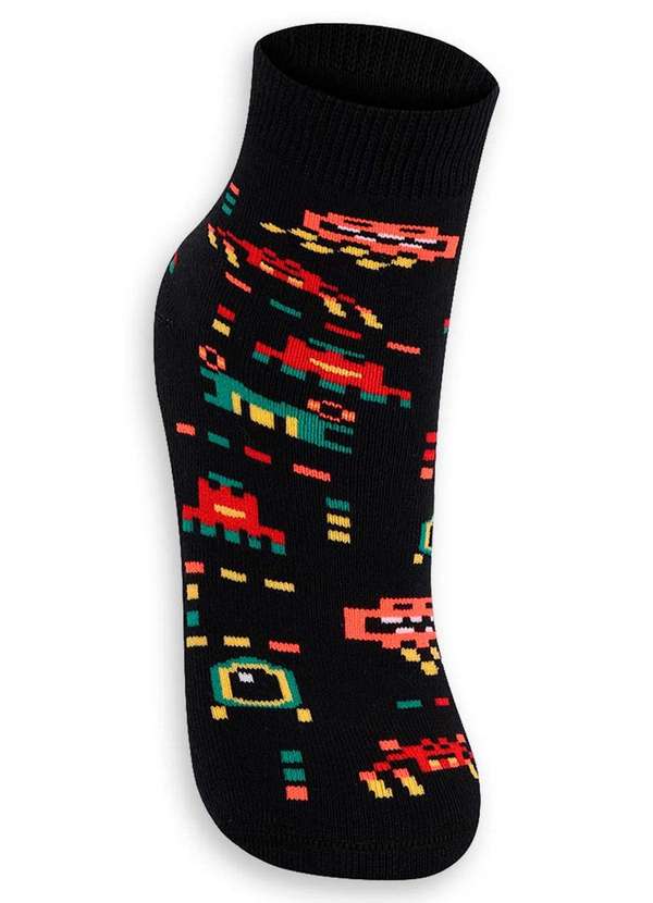 Lupo - Meia Infantil Antiderrapante Lupo 2941-006 9990-Preto 2