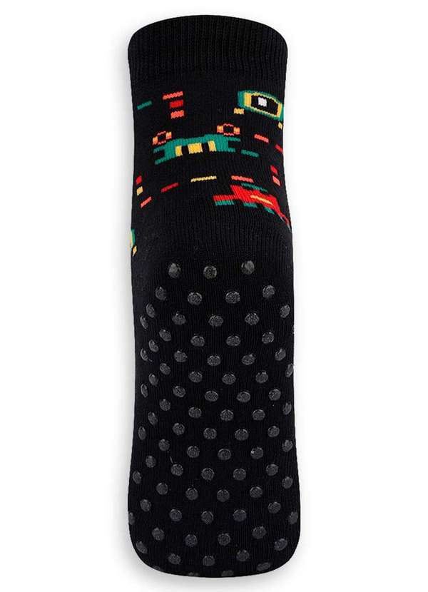 Lupo - Meia Infantil Antiderrapante Lupo 2941-006 9990-Preto 4