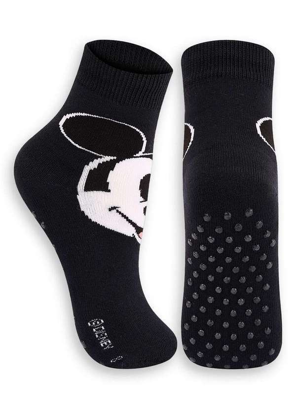 Disney - Meia Infantil Antiderrapante Minnie Lupo 2942-003 9990-Preto