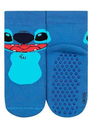 Disney - Meia Infantil Antiderrapante Stitch Lupo 2944-002 - DISNEY