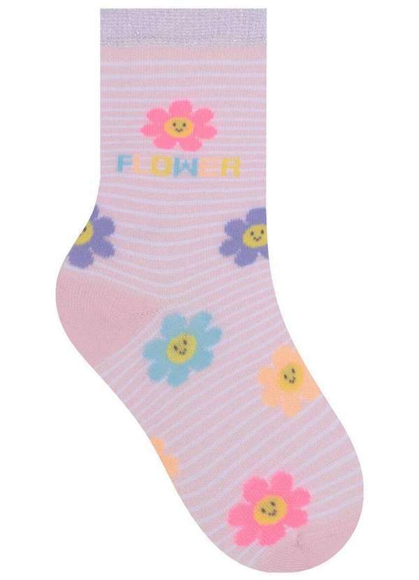 Selene - Meia Infantil Cano Longo Selene 2010-001 500-Rosa-Claro