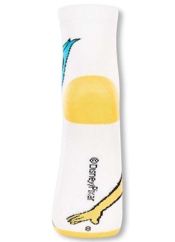 Disney - Meia Infantil Cano Médio Divertidamente 2403-002 1120-Branco 5