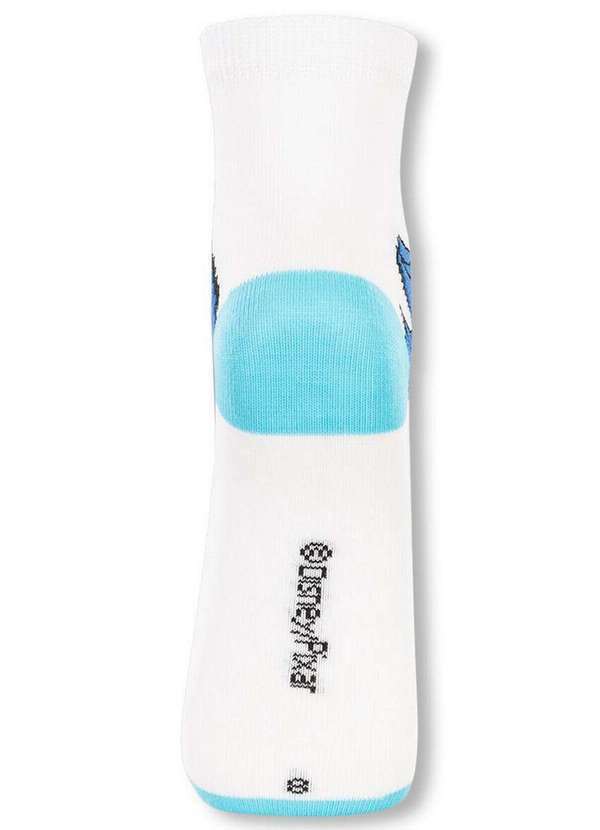 Disney - Meia Infantil Cano Médio Divertidamente 2403-002 1150-Branco 5