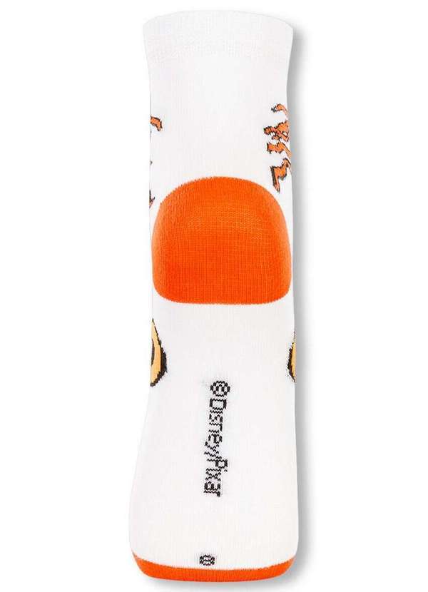 Disney - Meia Infantil Cano Médio Divertidamente 2403-002 1160-Branco 5