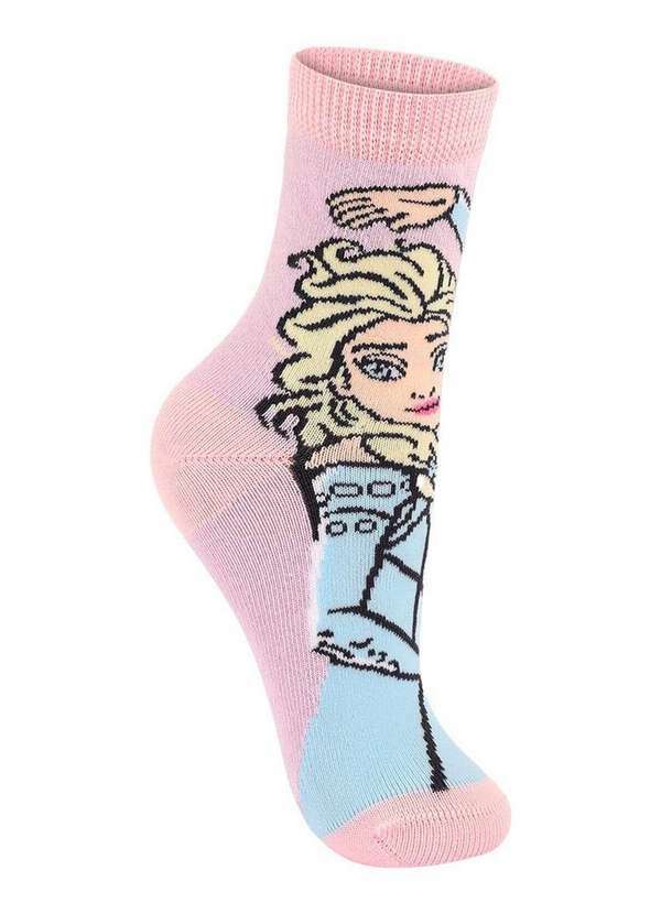 Disney - Meia Infantil Cano Médio Frozen Lupo 2395-017 2490-Lavanda