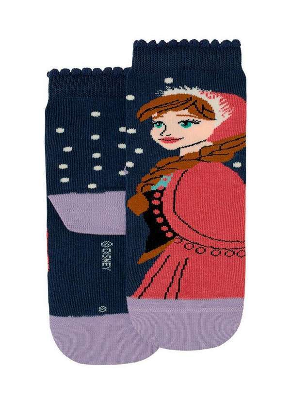 Disney - Meia Infantil Cano Médio Frozen Ii Lupo 2395-013 2660-Azul