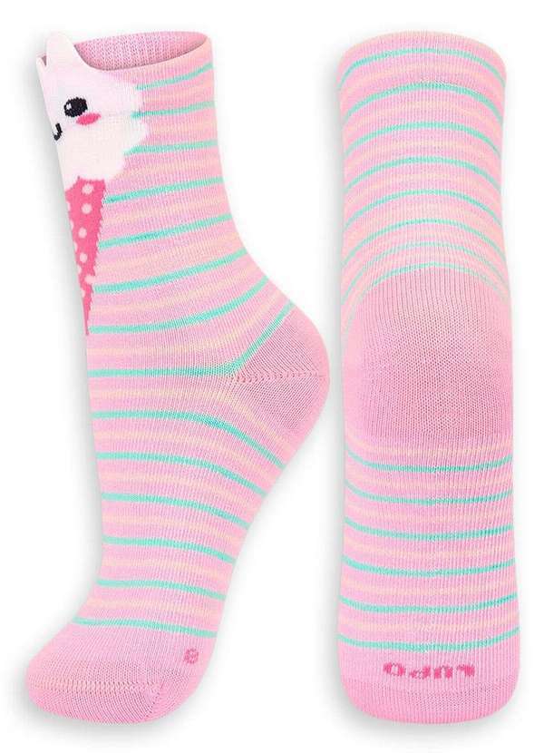 Lupo - Meia Infantil Cano Médio Lupo 2640-033 5090-Rosa