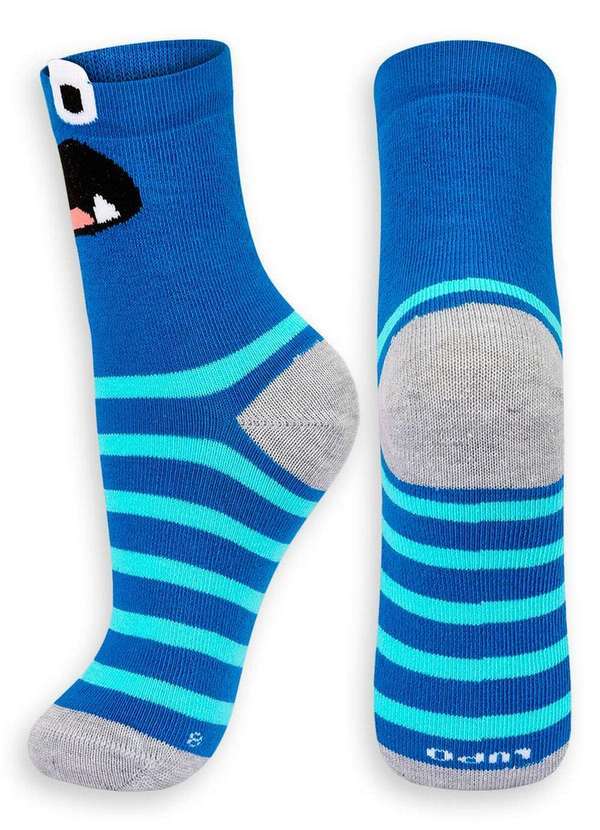 Lupo - Meia Infantil Cano Médio Lupo 2640-034 2770-Azul-Místico