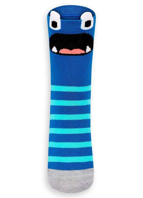 Lupo - Meia Infantil Cano Médio Lupo 2640-034 2770-Azul-Místico 2