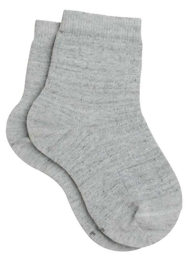 Lupo - Meia Infantil Cano Médio Lupo 2825-001 8020-Cinza