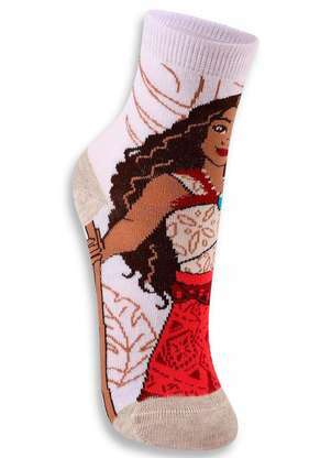 Disney - Meia Infantil Cano Médio Moana 2 Lupo 2256-001 - DISNEY