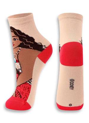 Disney - Meia Infantil Cano Médio Moana 2 Lupo 2256-001 - DISNEY