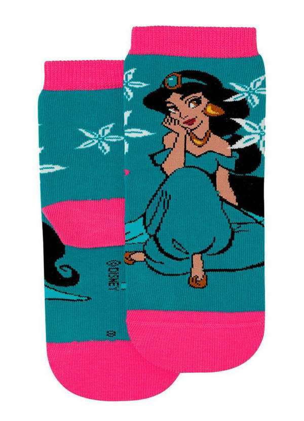 Disney - Meia Infantil Cano Médio Princesas Lupo 2300-270 4380-Verde