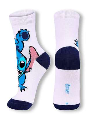 Disney - Meia Infantil Cano Médio Stitch Lupo 2402-004 - DISNEY