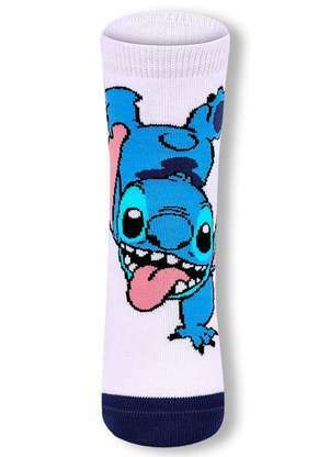 Disney - Meia Infantil Cano Médio Stitch Lupo 2402-004 - DISNEY