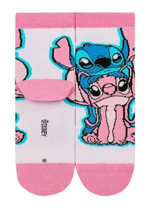 Disney - Meia Infantil Cano Médio Stitch Lupo 2402-006 - DISNEY