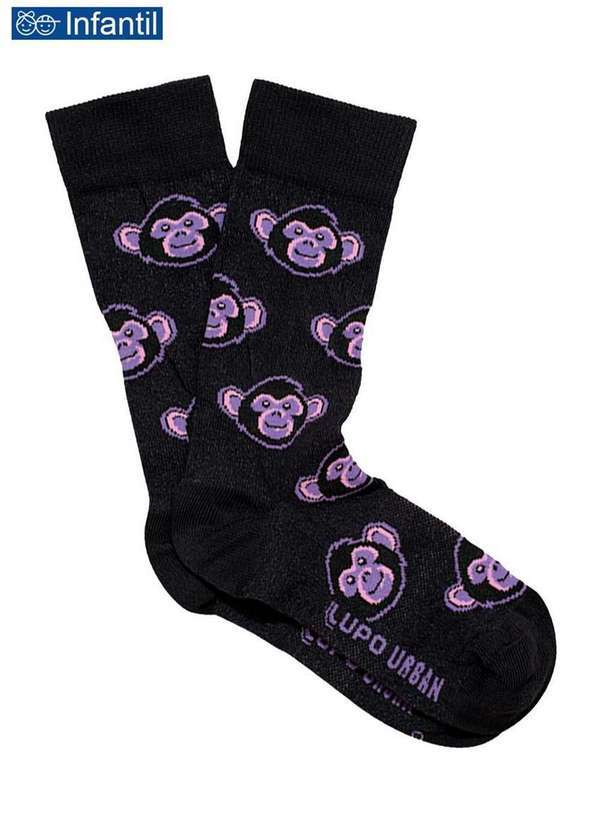 Lupo - Meia Infantil Mico Lupo 16865-013 9990-Preto
