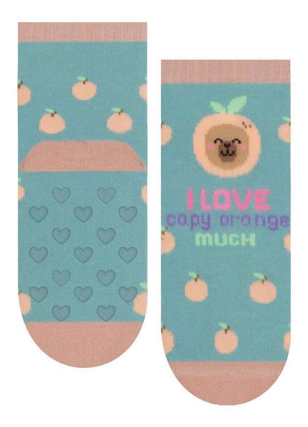 Selene - Meia Selene 1330-001 500-Azul-Rosa-Nude