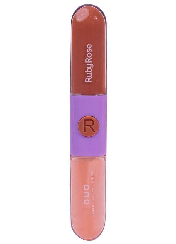 Ruby Rose - Batom Liquido Duo Ruby Rose Hbf569 Ld06-Marrom