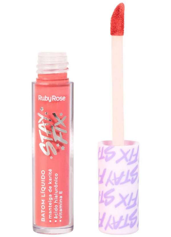 Ruby Rose - Batom Liquído Stay Fix Ruby Rose Hb569 Cs50-Rana