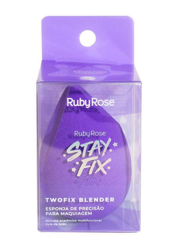 Ruby Rose - Esponja Maquiagem Stay Fix Twofix Blender Ruby Rose Hbs03 Twofix-Blender
