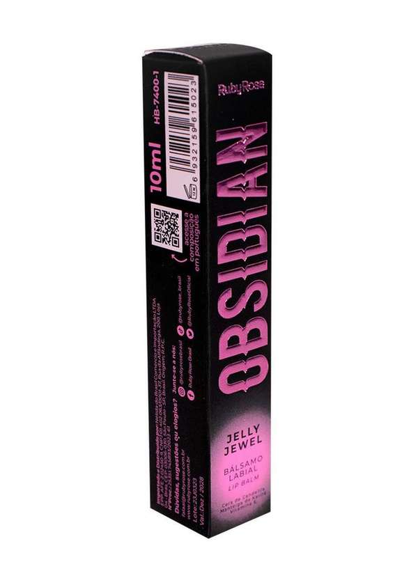 Ruby Rose - Lip Balm Jelly Jewel Obsidian Ruby Rose Hb7400s S1-Rhodonite 2