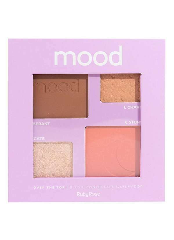 Ruby Rose - Paleta Blush,Contorno e Iluminador Beyond Words Ruby Rose Hbf586 S2