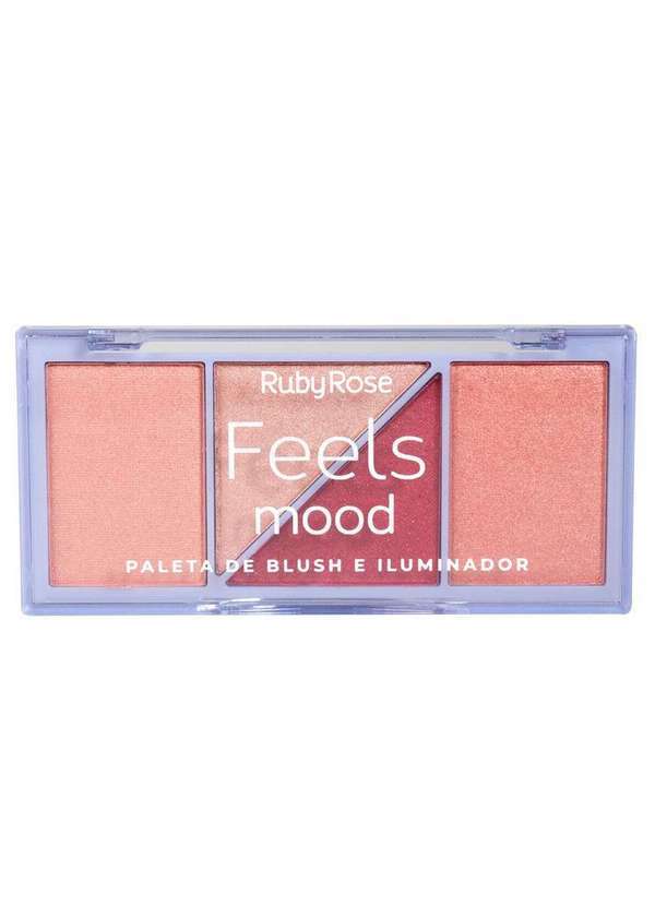 Ruby Rose - Paleta Blush e Iluminador Feels Mood Ruby Rose Hb7529 Cor2