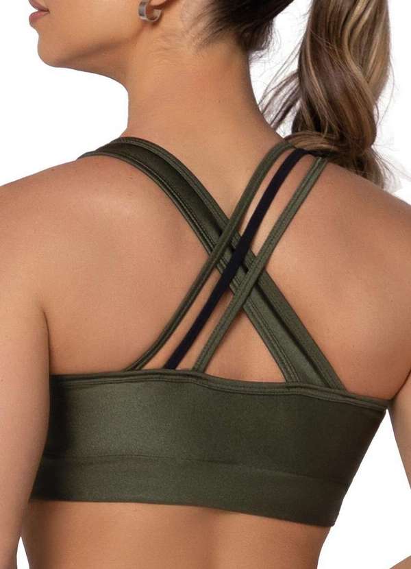 Selene - Top Feminino Nadador Selene 24675-001 700-Verde-Militar 2