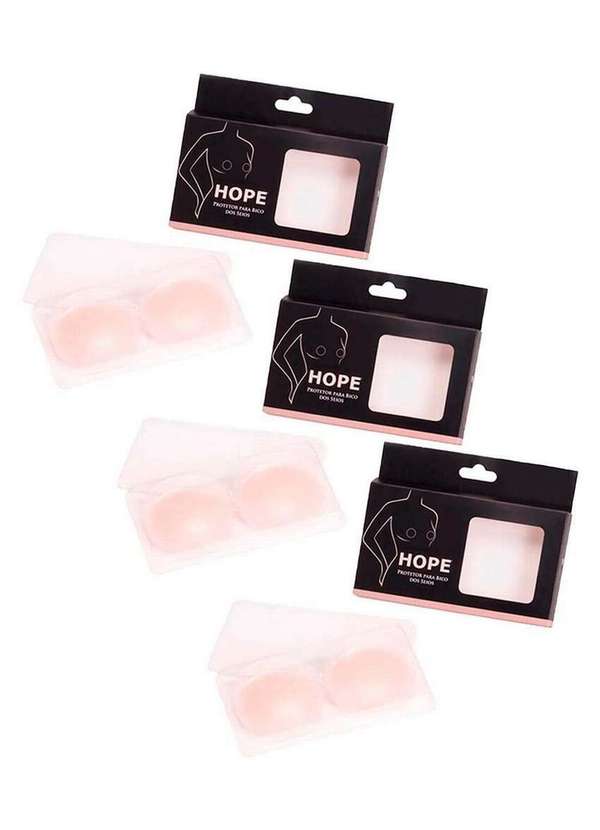 Hope - Kit com 3 Protetores de Mamilos Hope 10030 Nude