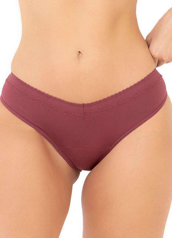 Love Secret - Calcinha Abosrovente Biquíni Love Secret 800204 014-Bordô