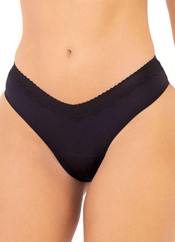 Love Secret - Calcinha Abosrvente Biquíni Love Secret 800214 012-Preto