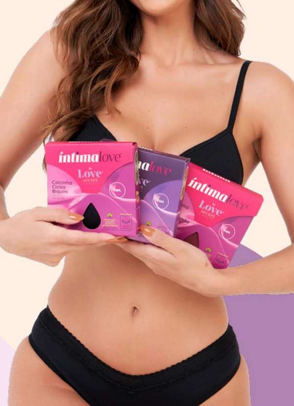 Love Secret - Calcinha Abosrvente Biquíni Love Secret 800214 012-Preto 4