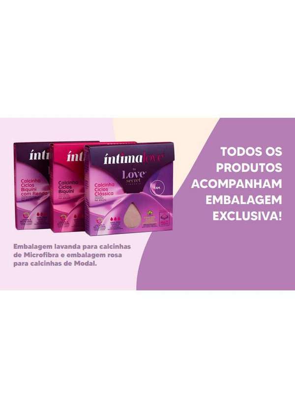 Love Secret - Calcinha Abosrvente Biquíni Love Secret 800214 102-Chocolate 3