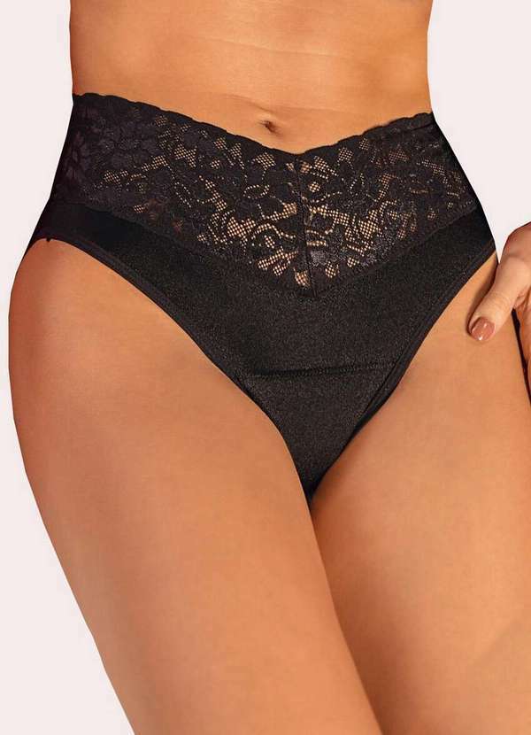 Demillus - Calcinha Absorvente Alta Demillus 56991 27-Preto