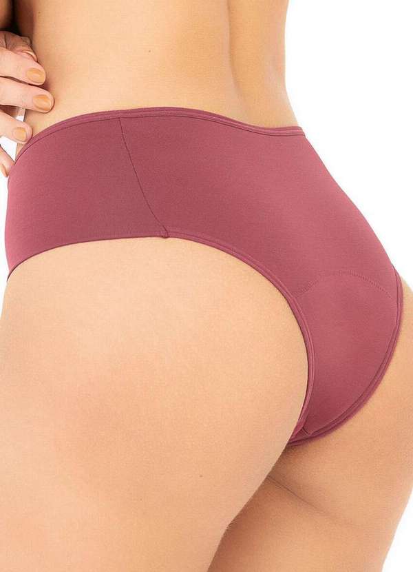Love Secret - Calcinha Absorvente Alta Love Secret 800202 014-Bordô 2