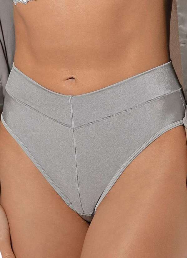 Demillus - Calcinha Alta Cítara Demillus 26065 76-Prata