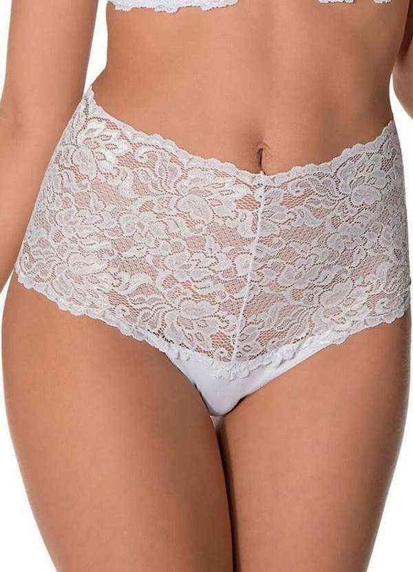 Demillus - Calcinha Alta Guinee Demillus 57112 20-Branco