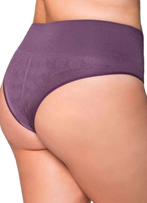 Lupo - Calcinha Alta Loba 40342-001 Plus Size 0580-Roxo-Neblina 2