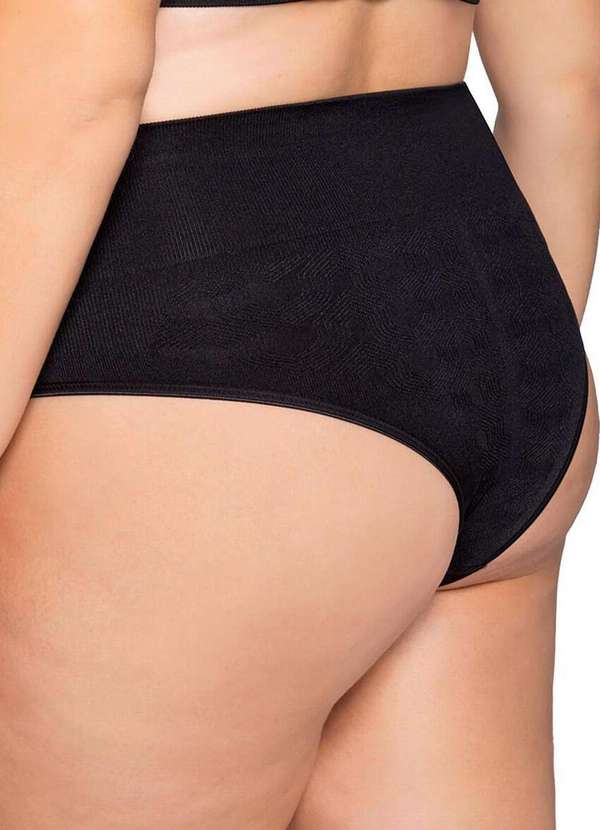 Lupo - Calcinha Alta Loba 40342-001 Plus Size 9990-Preto 2