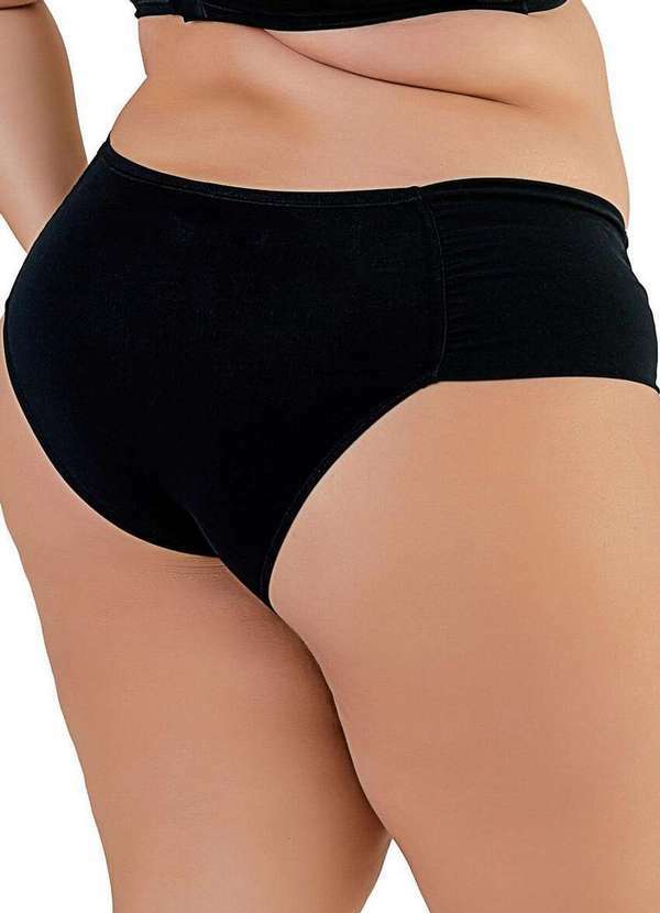 Love Secret - Calcinha Alta Love Secret 813201 Plus Size 012-Preto 2