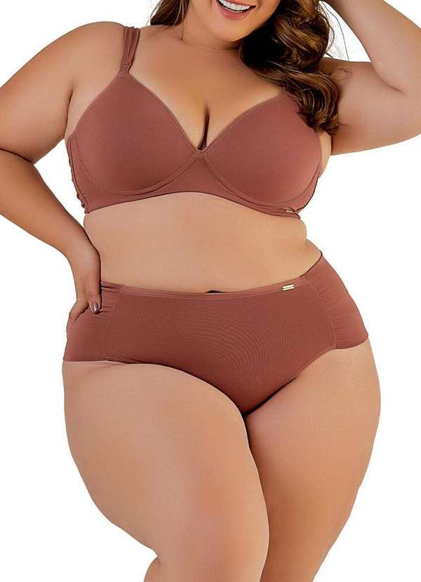 Love Secret - Calcinha Alta Love Secret 813201 Plus Size 719-Bronze 3
