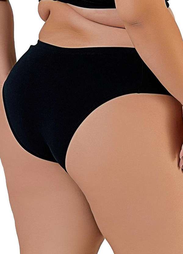 Love Secret - Calcinha Alta Love Secret 813204 Plus Size 012-Preto 2