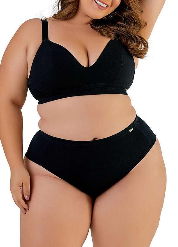 Love Secret - Calcinha Alta Love Secret 813204 Plus Size 012-Preto 3