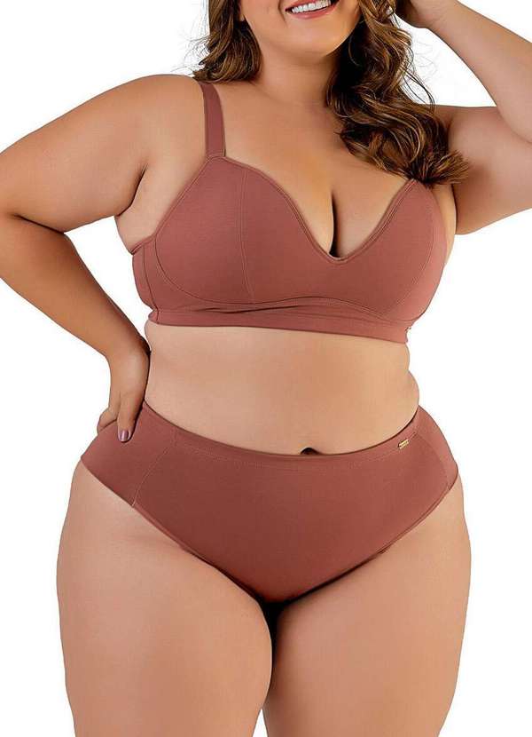 Love Secret - Calcinha Alta Love Secret 813204 Plus Size 719-Bronze 3