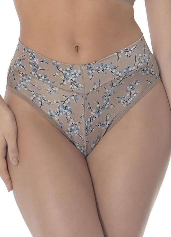 Demillus - Calcinha Alta Miótis Demillus 56722 55-Bege-Rosado